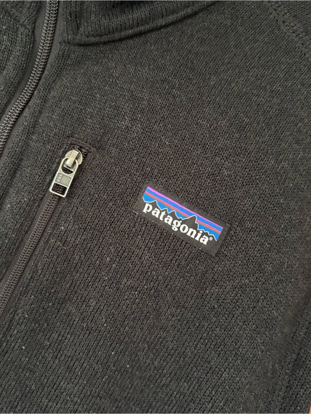 Patagonia Men’s Better Sweater Full Zip Fleece Vest Black Size XL - Mersino Logo - Picture 4 of 12